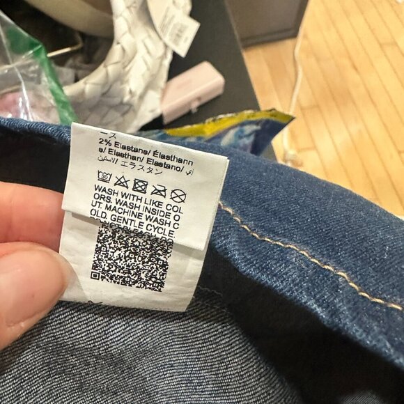 NWT SHEIN Petite Medium Stretch Denim Jeans Jean Mini Dress with Slit - Picture 12 of 12